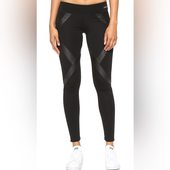 Joe's Jeans Off Duty Rays Perforated Leather Insert Legging - Picture 2 of 7